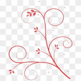 #red #scroll #leaves #fancy #freetoedit #feminine - Red Vines, HD Png Download - fancy scroll png