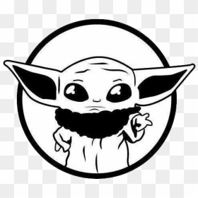 Free Free 222 Stencil Baby Yoda Outline Svg SVG PNG EPS DXF File