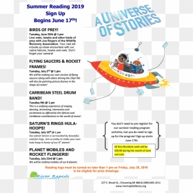 Children"s Summer Reading - Flyer, HD Png Download - tuesday png