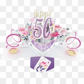 50th Birthday Cards Female, HD Png Download - 50th birthday png