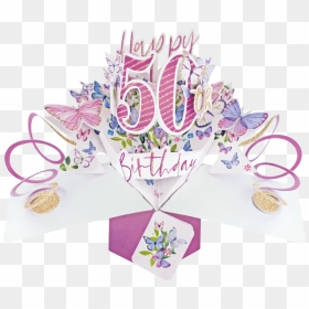 50th Birthday Card Female, HD Png Download - 50th birthday png