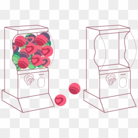 Base Gumball Machine Template - Cartoon Gumball Machine Drawing, HD Png Download - gumball machine png