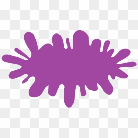 Violet Splat Of Color - Transparent Png Nickelodeon Logo, Png Download - purple paint splatter png