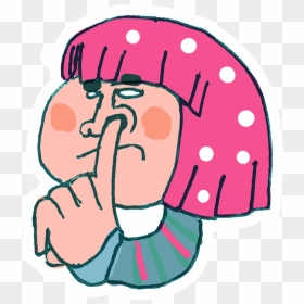Girl Picking Nose Cartoon - Clipart Girl Picking Nose, HD Png Download - cartoon nose png
