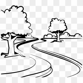River Clipart Png Library Download Clipart - River Black And White, Transparent Png - weeping willow png