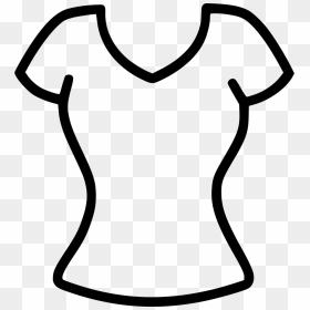 Fashion Cloth Womens Tshirt Top Tunic - Female Tshirt Icon Png, Transparent Png - fashion icon png
