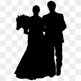 Bridegroom, HD Png Download - bride silhouette png