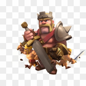 Clash Of Clans The Heroes , Png Download - Coc Barbarian King Hd, Transparent Png - heroes png