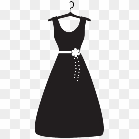 Transparent Get Dressed Clipart - Dress On Hanger Clipart, HD Png Download - bride silhouette png