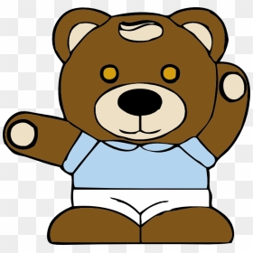 Free Vector Teddy Bear Clip Art - Teddy Bear Gif Clipart, HD Png Download - teddy bear vector png