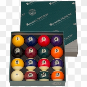 Premium Aramith Billiard Balls, HD Png Download - pool ball png