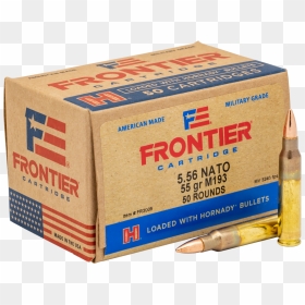 Frontier Ammunition - Hornady Frontier 556 55gr, HD Png Download - bullet casing png