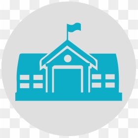 School Vector Icon Png Clipart , Png Download - School Building Vector Png, Transparent Png - log cabin png