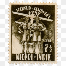 5th World Scout Jamboree Netherlands East Indies Stamp - Perangko Kuno Indonesia Termahal, HD Png Download - original stamp png