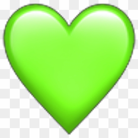 #green #heart #emoji #iphone #freetoedit - Heart, HD Png Download - green heart png