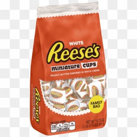 Reese"s Peanut Butter Cups White Chocolate Miniatures - Reese's Peanut Butter Cups, HD Png Download - reeses png