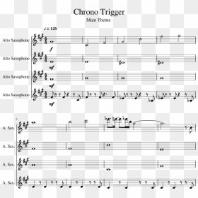 Chrono Trigger Sheet Music 1 Of 5 Pages - Piano Man Harmonica Sheet Music, HD Png Download - chrono trigger png