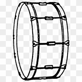 Snare Clipart Marching - Bass Drum Drawing Easy, HD Png Download - snare drum png