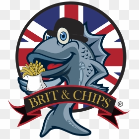 Brit & Chips, HD Png Download - fish and chips png