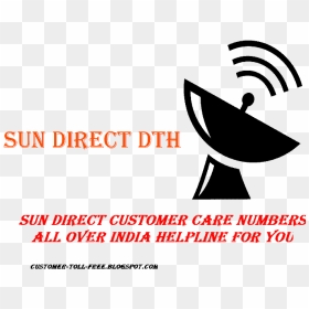 Sun Direct Dth Customer Care Numbers - Graphic Design, HD Png Download - sun direct png