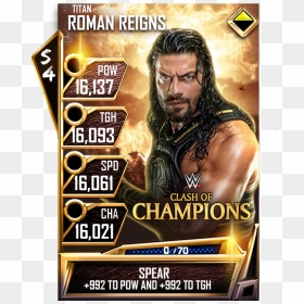 My Next Card Is The Big Dog @wweromanreigns Get Well - Roman Reigns Mitb Card Wwe Supercard, HD Png Download - wwe roman reigns png