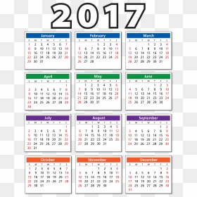 Calendar, HD Png Download - 2017 calender png