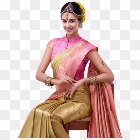 Classy Silk Saree Blouse Design , Png Download - Silk Saree High Neck Blouse Design, Transparent Png - silk saree png