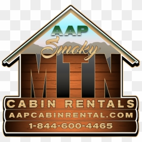 Log Cabin Rentals In The Great Smoky Mountains Area - Poster, HD Png Download - log cabin png