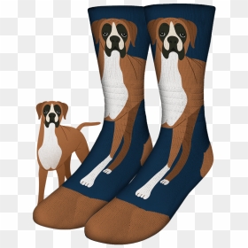 Boxer Dog Socks - Boxer, HD Png Download - boxer dog png