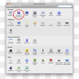 System Preferences Window - Language Icon On Mac, HD Png Download - mac screen png