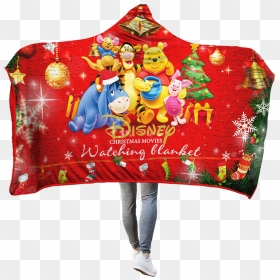 Disney Cartoon Characters 3d Hooded Blanket Hooded - Banner, HD Png Download - disney cartoon characters png