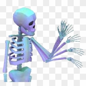 Skeleton Skull Vapor Vaporwave Vaporwaveaesthetic Aesth - Skeleton Transparent Gif, HD Png Download - vaporwave gif png