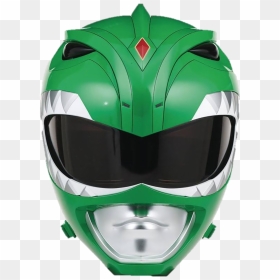 Mighty Morphin Green Ranger Helmet , Png Download - Power Rangers Green Helmet, Transparent Png - green ranger png