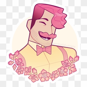 However Here Are Some Stickers Of Darkiplier And Wilford - Wilford Warfstache X Darkiplier, HD Png Download - warfstache png