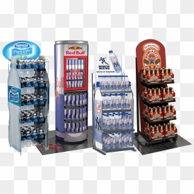 Beverage Displays, HD Png Download - red bull can png
