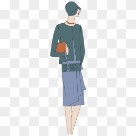 Standing, HD Png Download - vintage woman png