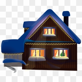 House Image Night Png, Transparent Png - log cabin png