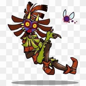 Skull Kid Doodle By Thepunkcat - Portable Network Graphics, HD Png Download - skull kid png