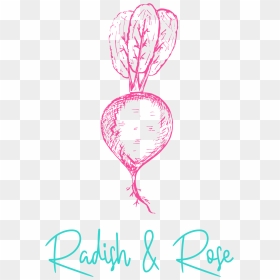 Radish And Rose Logo - Red Cabbage, HD Png Download - radish png