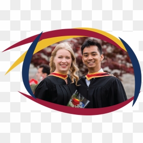 Photo Of Female And Male Student Wearing Convocation - Queensu Bachelor Of Science Graduation Hoodh, HD Png Download - convocation png