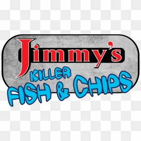 Jimmy's Killer Fish & Chips Logo, HD Png Download - fish and chips png