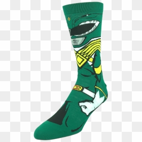 Power Rangers Green Ranger 360 Socks - Sock, HD Png Download - green ranger png