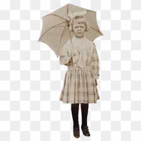 Umbrella, HD Png Download - vintage woman png
