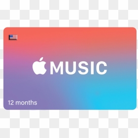 Apple Music Membership Card Us - Apple Music, HD Png Download - itunes gift card png
