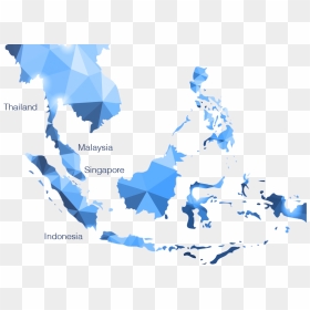 Southeast Asia Map Vector , Png Download - South East Asia Map Png, Transparent Png - asia map png