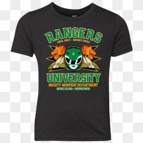 Rangers U Green Ranger Youth Triblend T Shirt - Výšivka Na Tričko, HD Png Download - green ranger png
