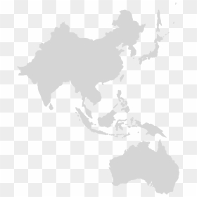 Pacific Ocean In Asia, HD Png Download - asia map png