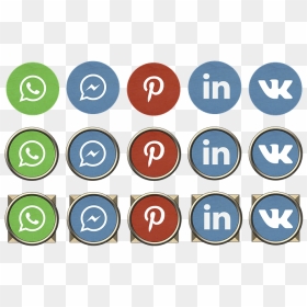 Wordpress Facebook Twitter Instagram, HD Png Download - social network png