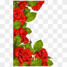 Transparent Beautiful Flower Clipart - Mother's Day Roses Clipart, HD Png Download - red rose flower border design png
