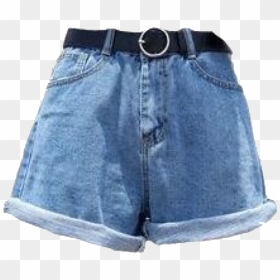 Aesthetic Denim Shorts Png, Transparent Png - shorts png